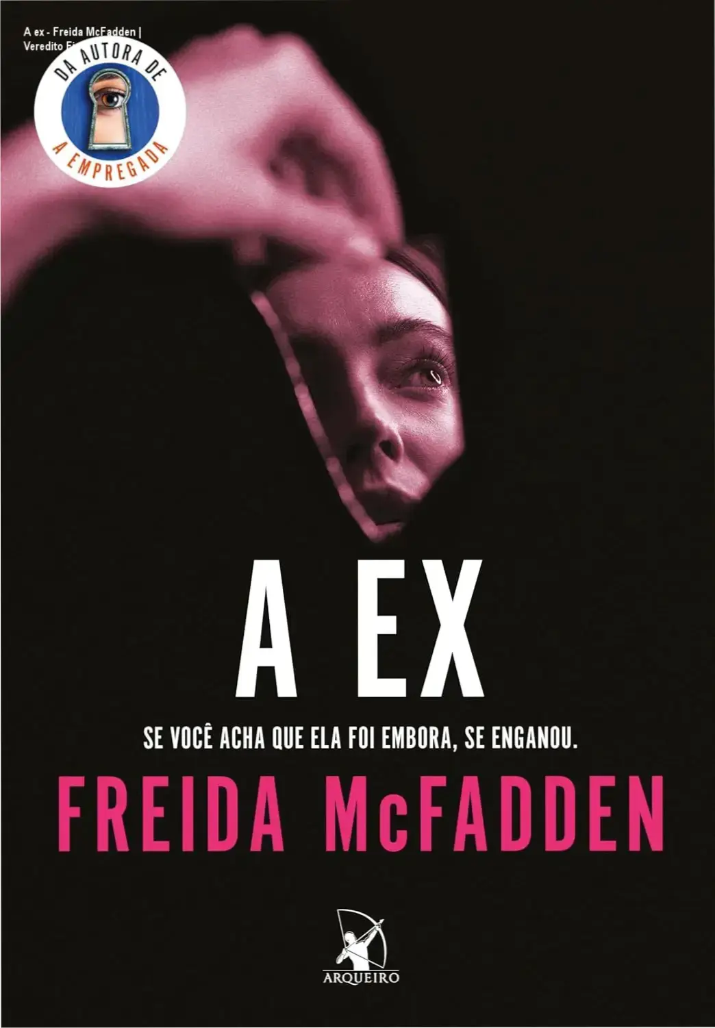 Capa do ebook A ex de Freida McFadden em dispositivo Kindle