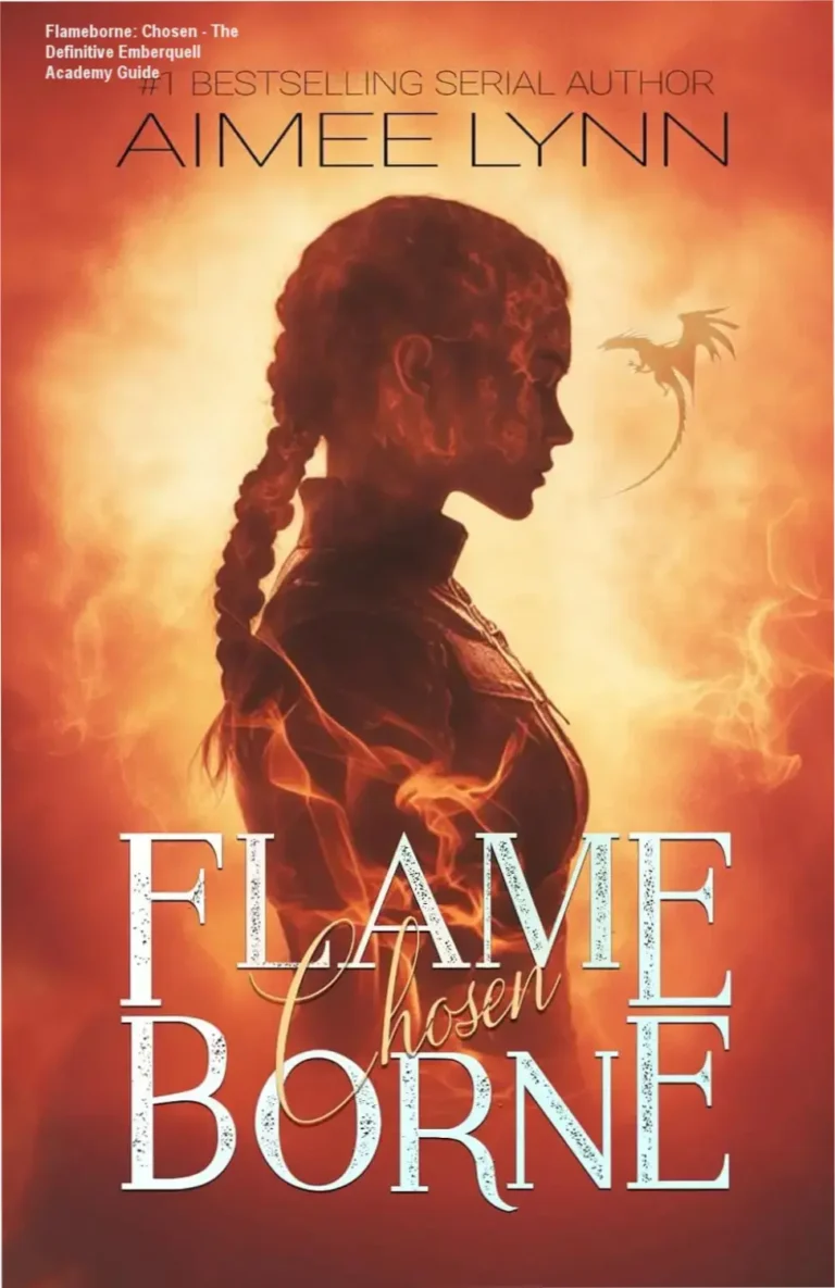 Book cover of Flameborne Chosen featuring a dragon romantasy theme