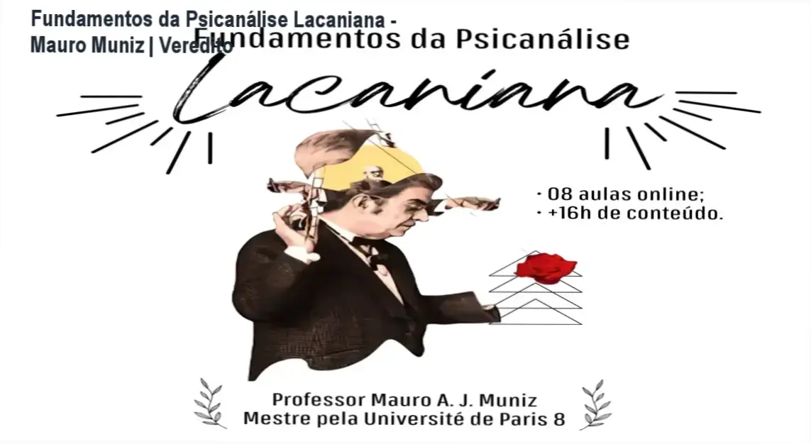 Capa do conteúdo Fundamentos da Psicanálise Lacaniana de Mauro Muniz