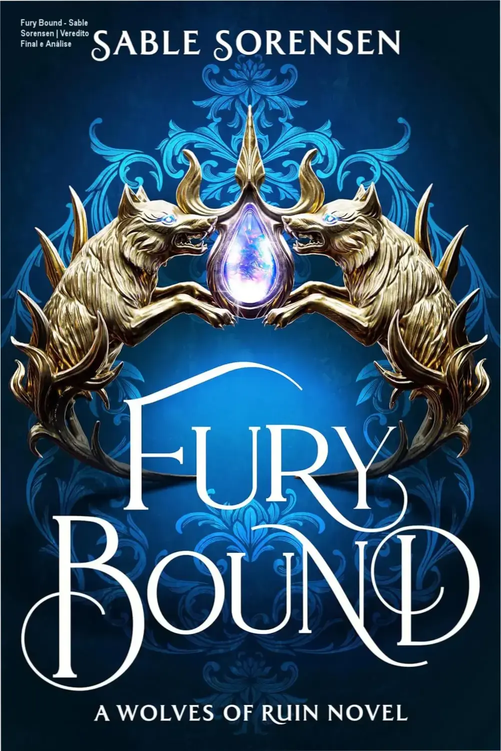 Capa do ebook Fury Bound de Sable Sorensen, romance de fantasia sombria