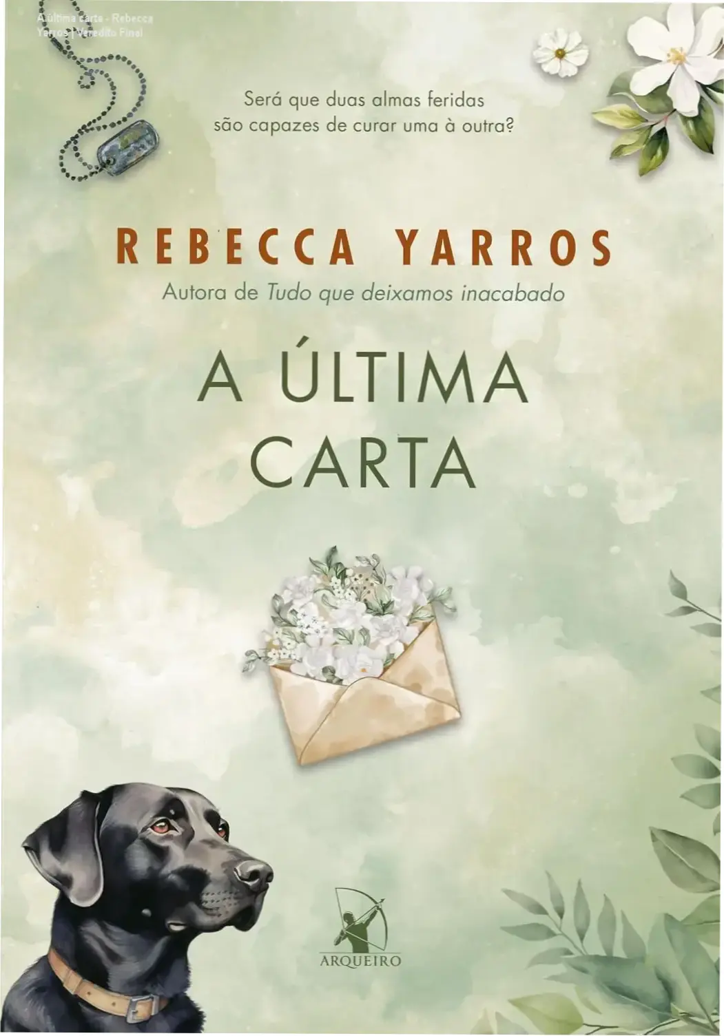 Capa do livro A última carta de Rebecca Yarros em formato eBook