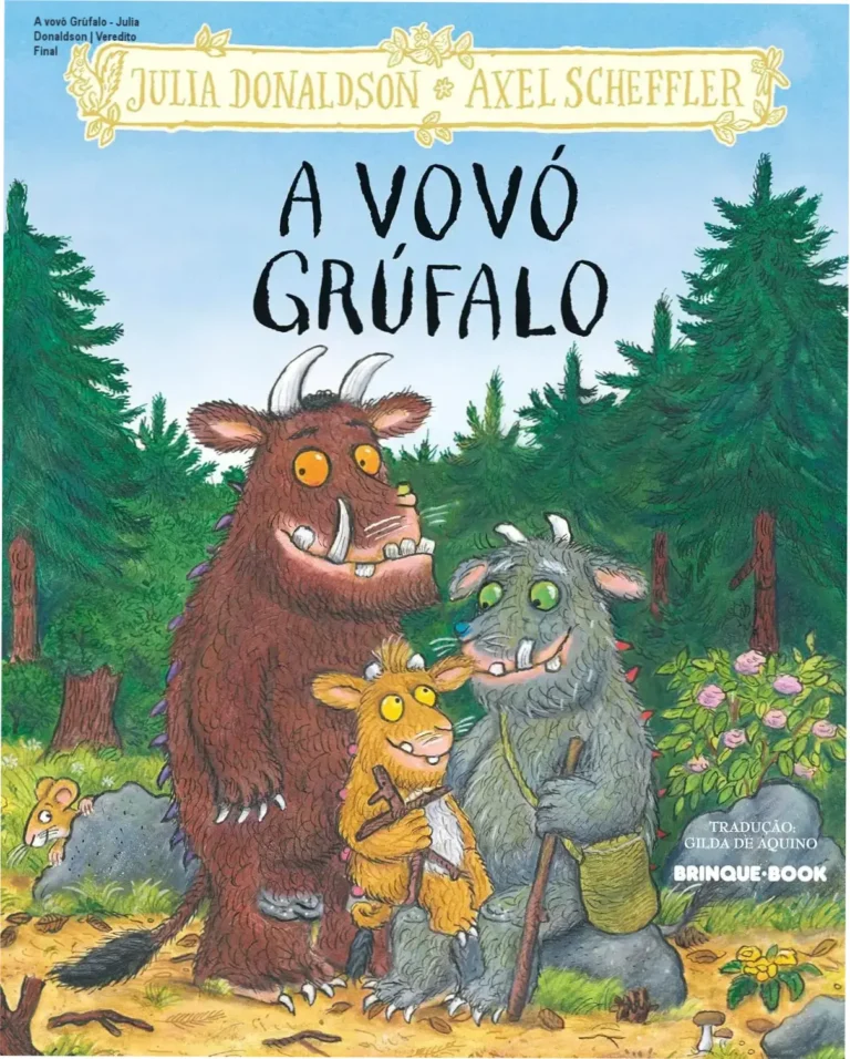 Capa do livro A vovó Grúfalo de Julia Donaldson com ilustrações de Axel Scheffler