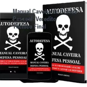 Capa do E-book Manual Caveira de Defesa Pessoal de Wesley Gimenez focada em sobrevivência urbana