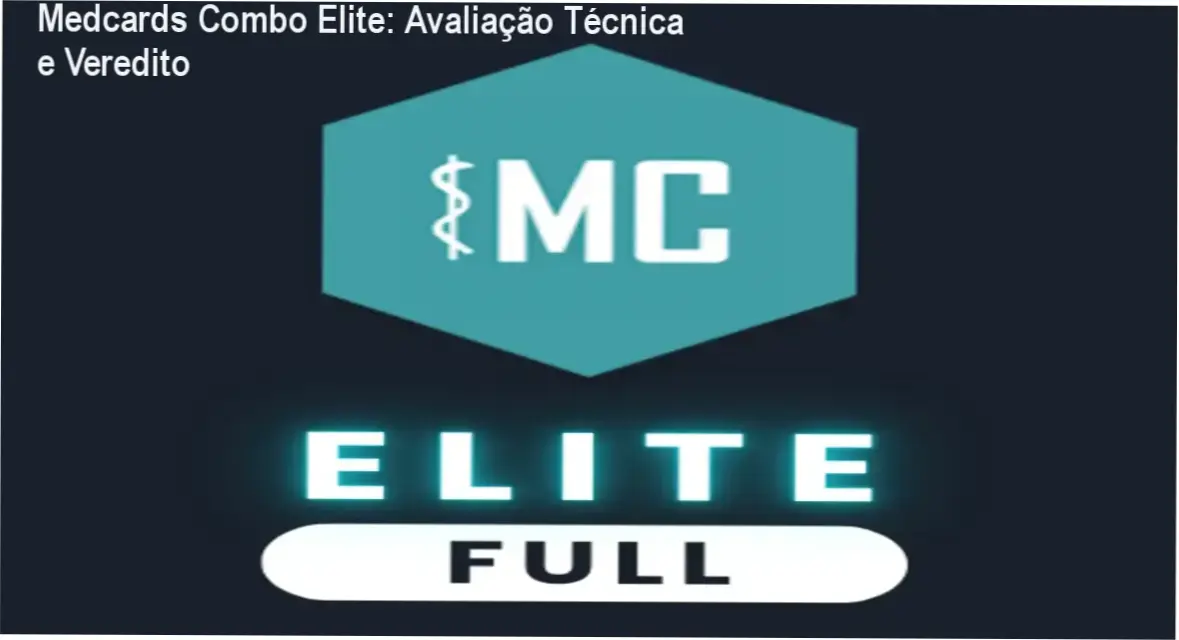 Interface da plataforma Medcards Combo Elite com flashcards adaptativos para medicina