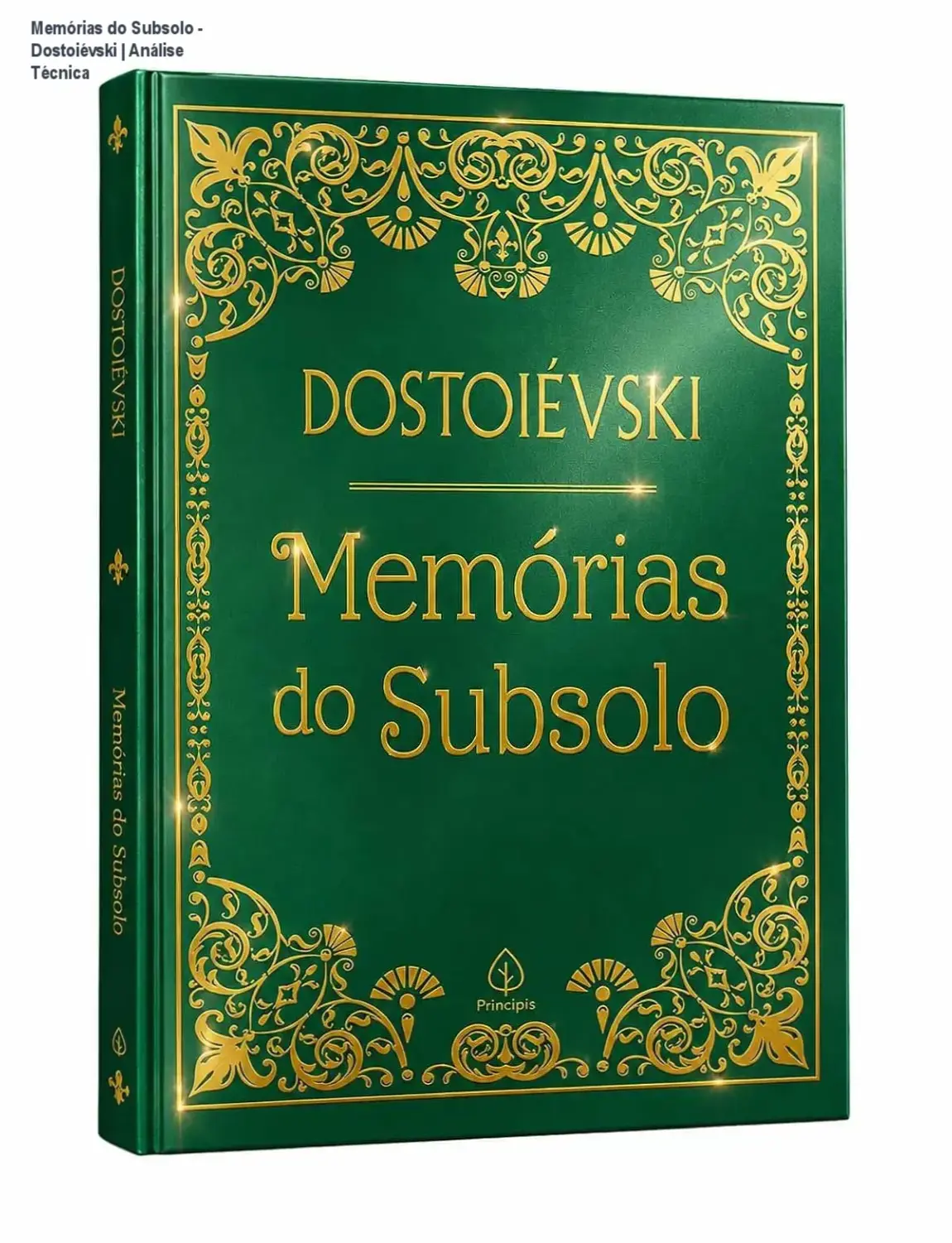 Capa do livro Memórias do Subsolo de Fiódor Dostoiévski em versão digital