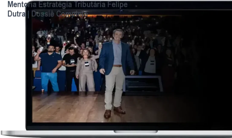 Especialista Felipe Dutra apresentando a metodologia da Mentoria Estratégia Tributária