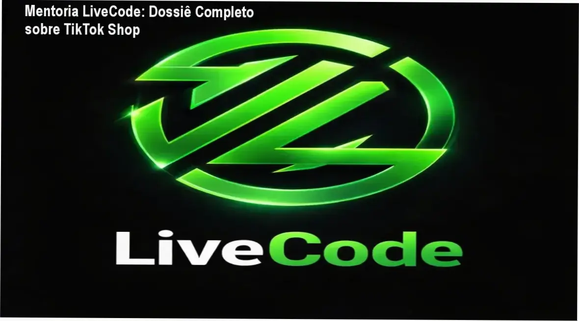 Representação da metodologia de live commerce da Mentoria LiveCode para TikTok Shop