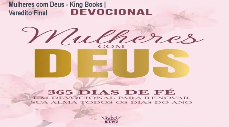 Livro devocional Mulheres com Deus 365 Dias de Fé aberto ao lado de uma Bíblia