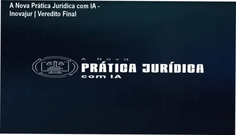 Interface do treinamento A Nova Prática Jurídica com IA da Inovajur