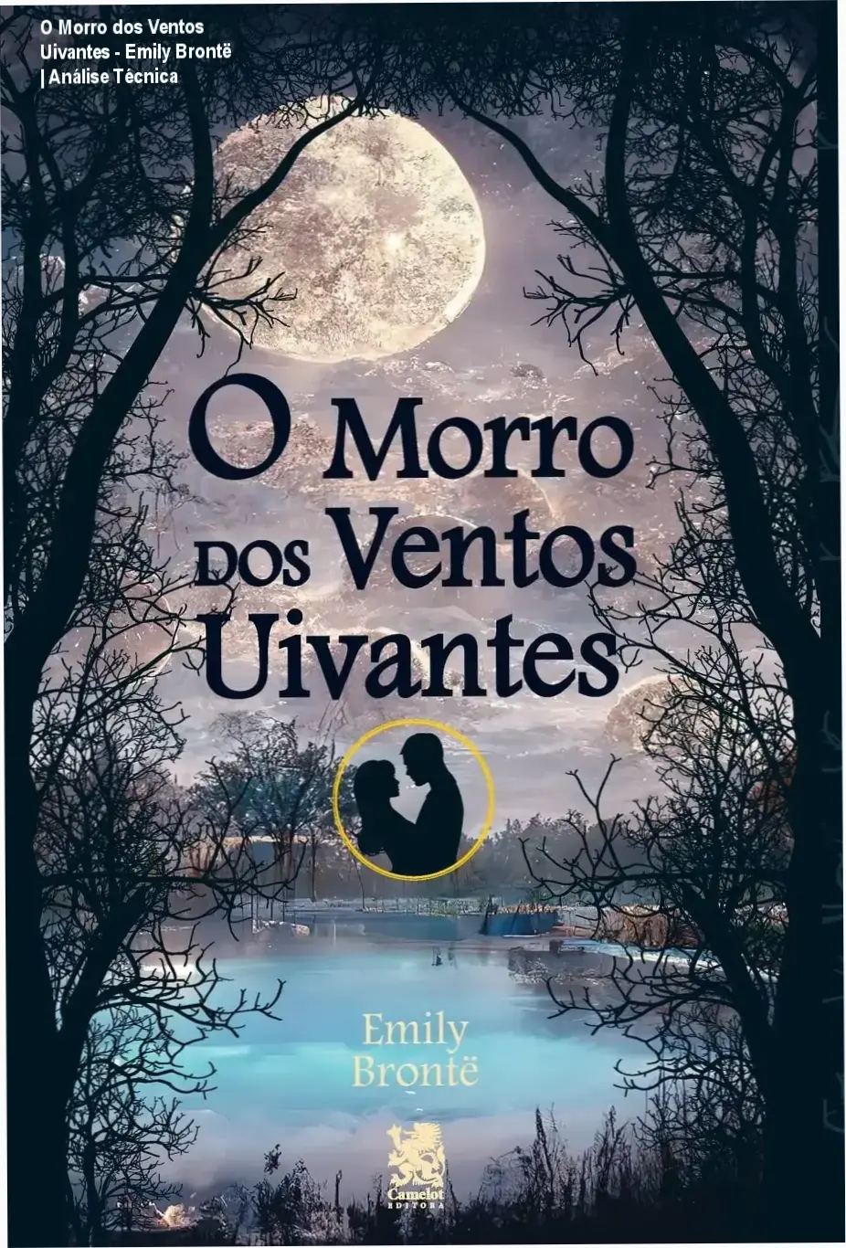 Capa do livro O Morro dos Ventos Uivantes de Emily Brontë em formato digital