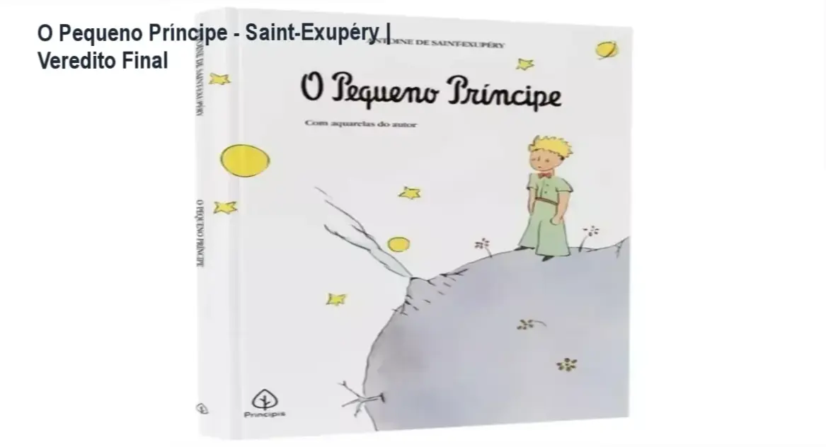 Capa do livro O Pequeno Príncipe de Antoine de Saint-Exupéry em versão digital