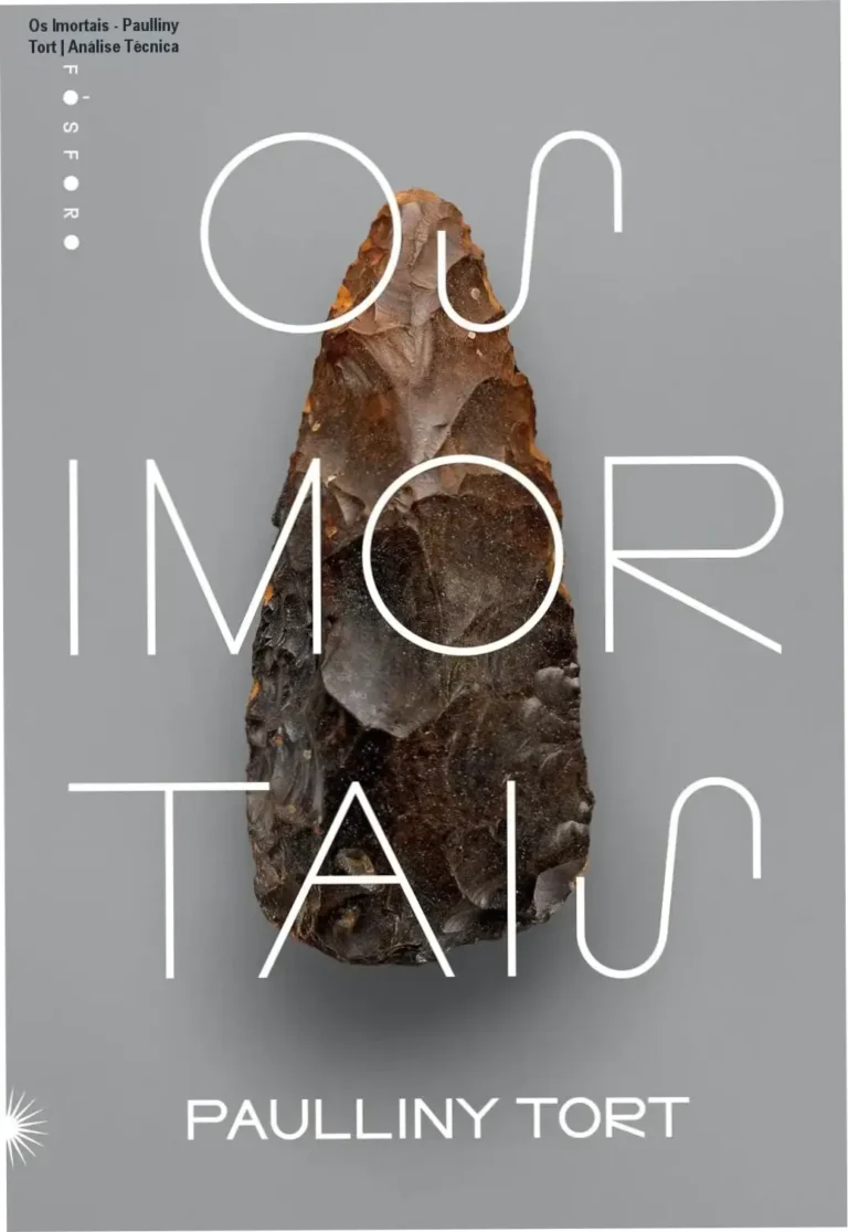 Capa do livro Os Imortais de Paulliny Tort retratando a pré-história e a evolução humana