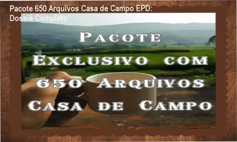 Visualização do acervo de plantas baixas e modelos 3D de casas de campo da EPD