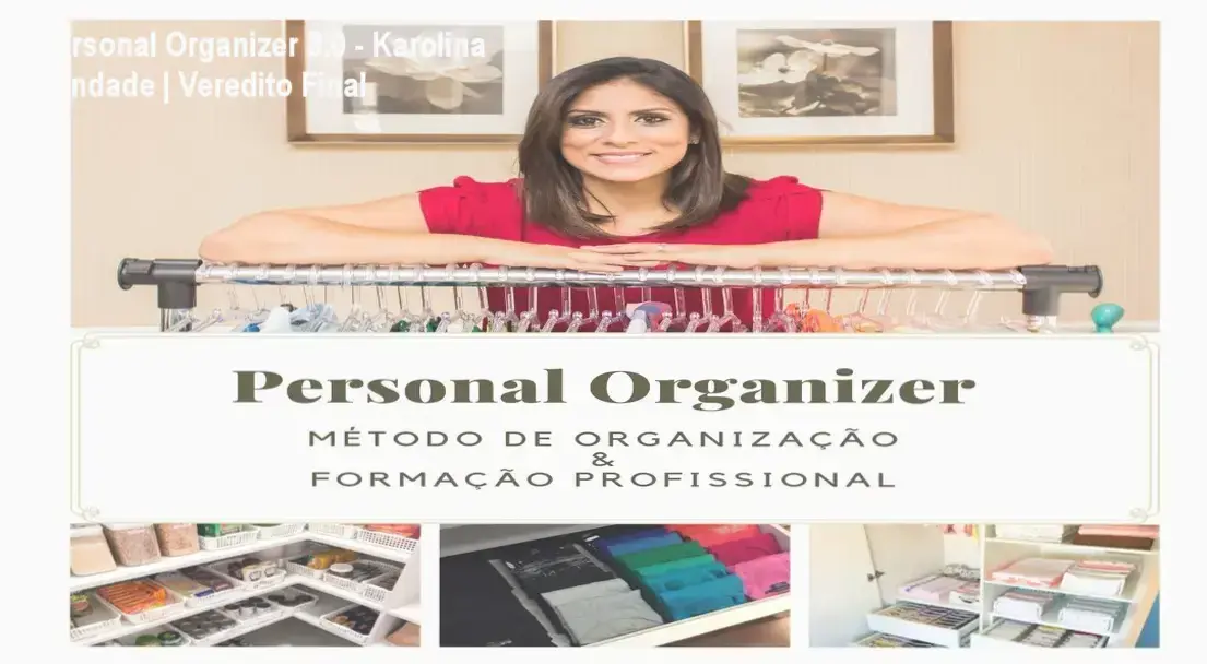 Material do curso Personal Organizer 3.0 de Karolina Trindade para formação profissional