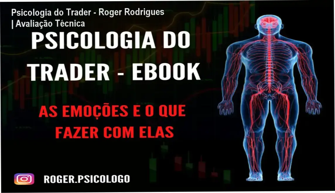 Ebook Psicologia do Trader de Roger Rodrigues focado em controle emocional para investidores