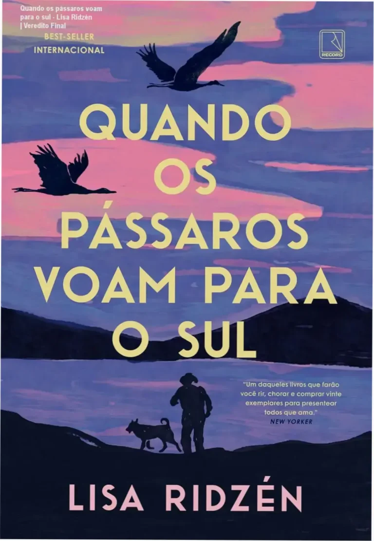 Capa do livro Quando os pássaros voam para o sul de Lisa Ridzén com estética minimalista nórdica