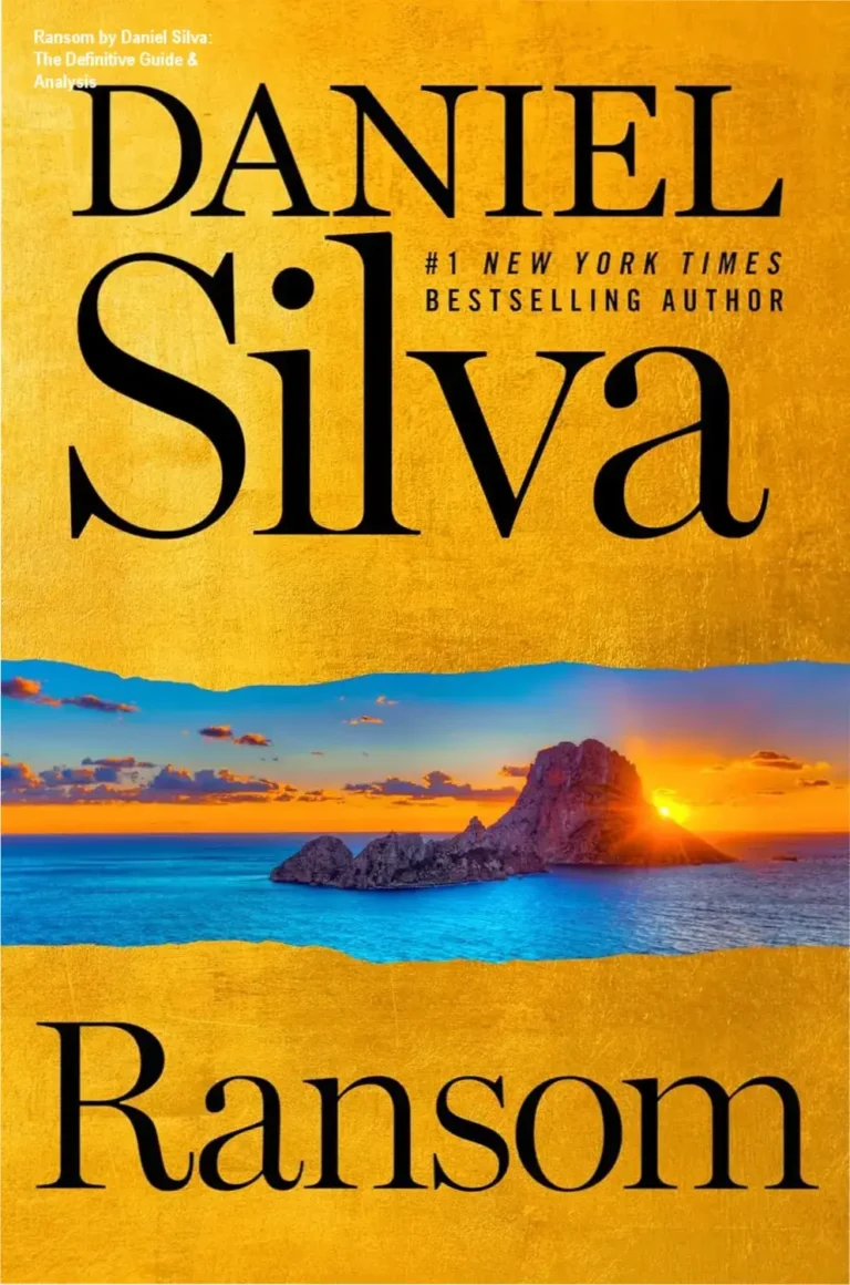 Book cover of Ransom by Daniel Silva featuring Gabriel Allon international spy thriller