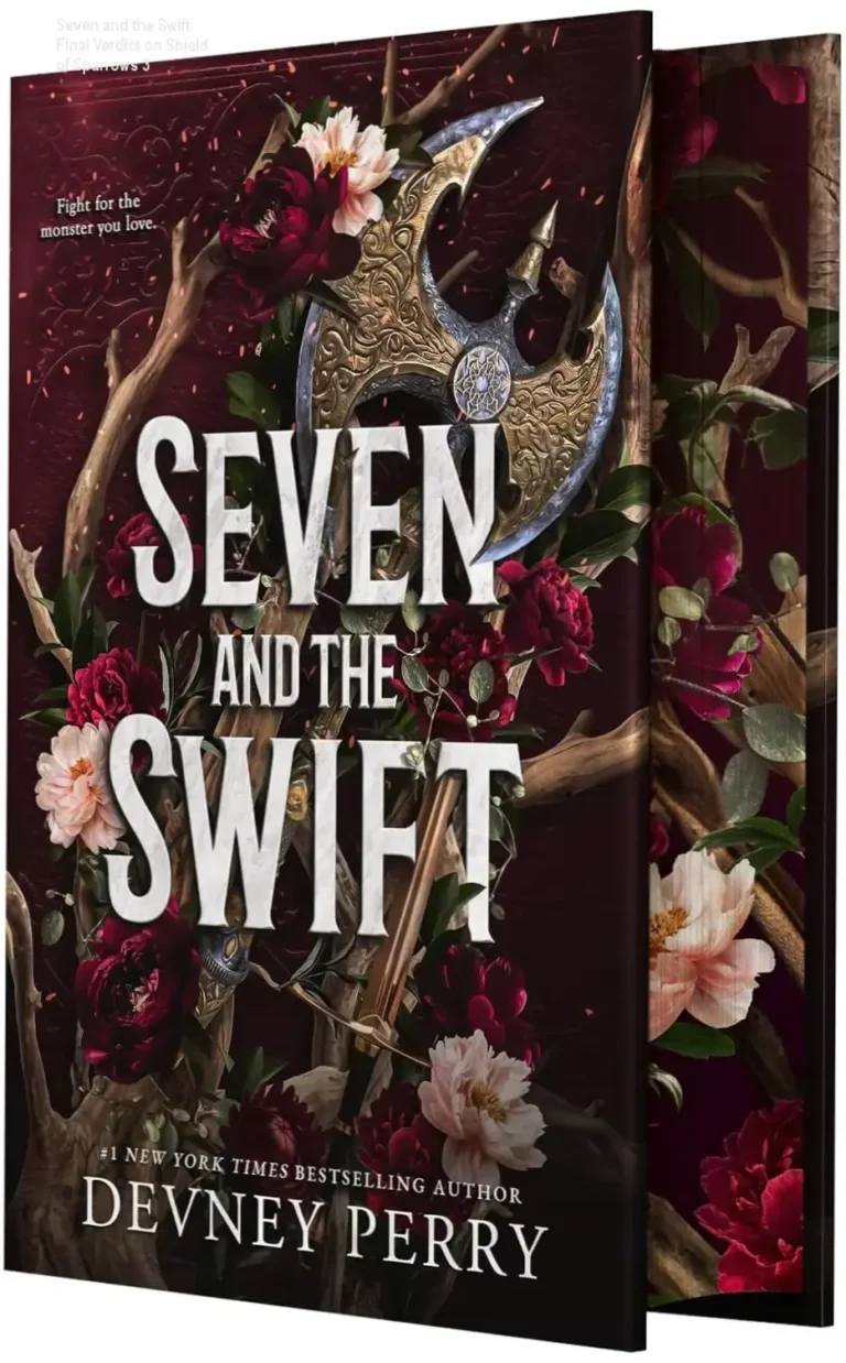 Cover of Seven and the Swift by Devney Perry, the final epic romantic fantasy of the Shield of Sparrows series