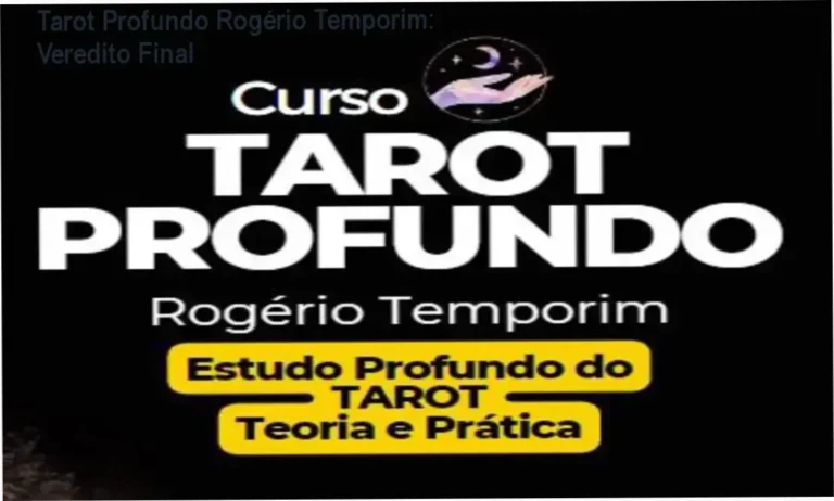 Capa do curso Tarot Profundo de Rogério Temporim com foco em arcanologia e terapia