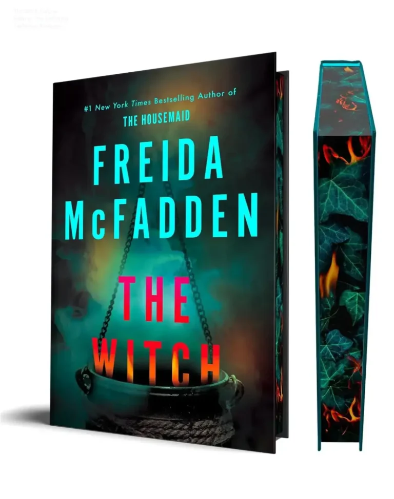 Hardcover Deluxe Edition of The Witch by Freida McFadden featuring a haunting theme
