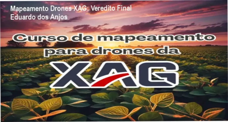 Drone XAG realizando mapeamento agrícola para pulverização de precisão