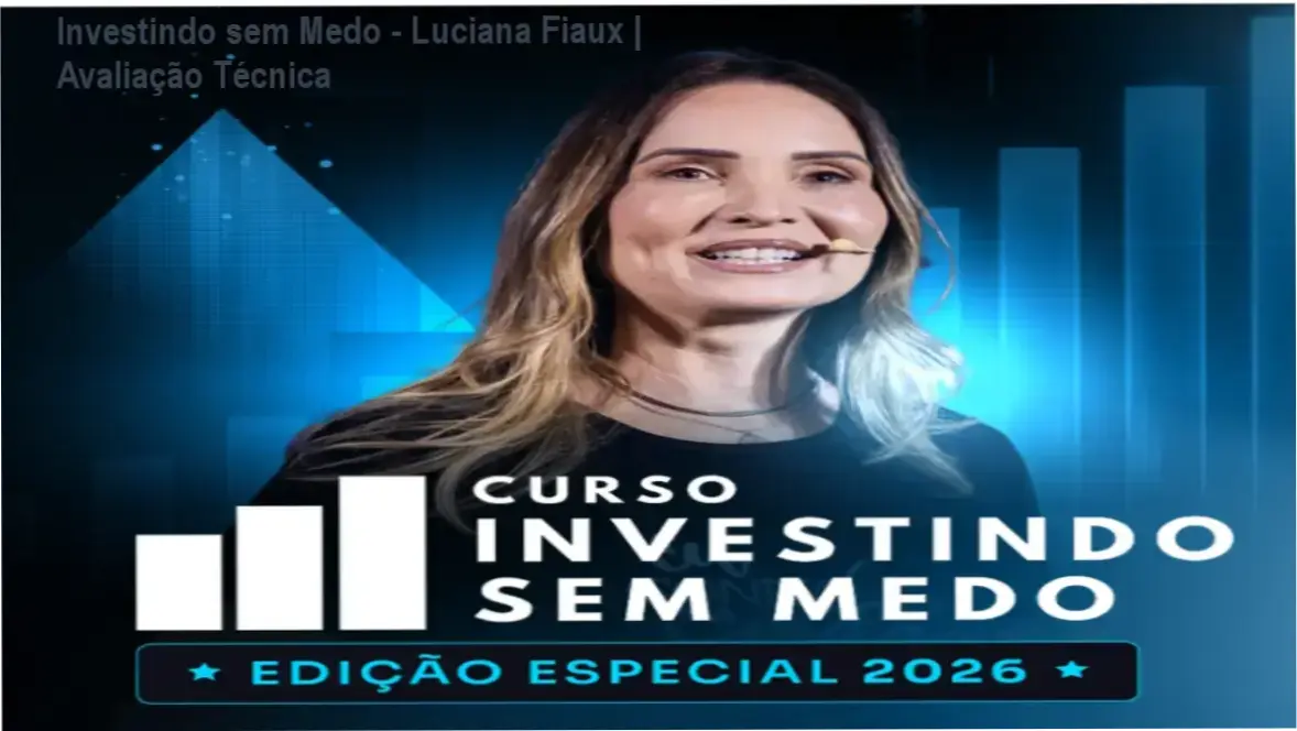 Material do curso Investindo sem Medo de Luciana Fiaux focado em educação financeira para iniciantes