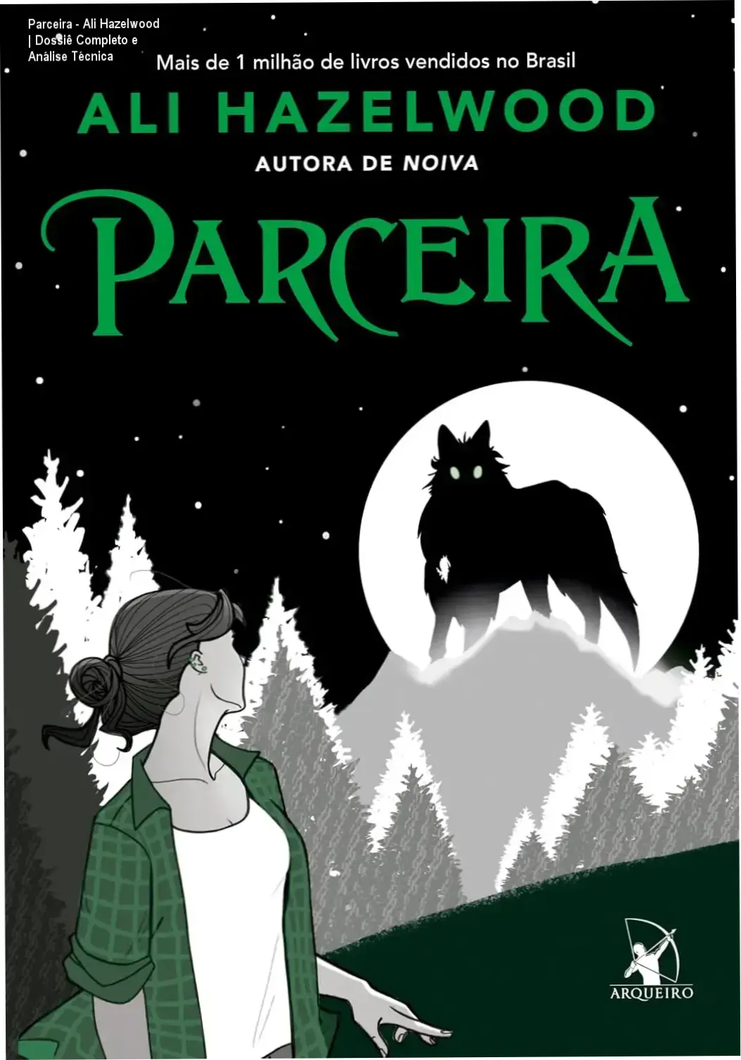 Capa do livro Parceira de Ali Hazelwood com foco na temática de romance paranormal