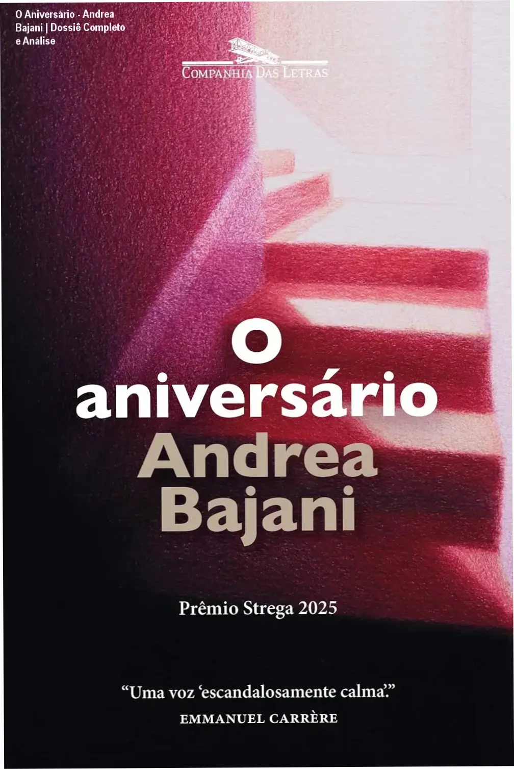 Capa do livro O Aniversário de Andrea Bajani para leitura digital
