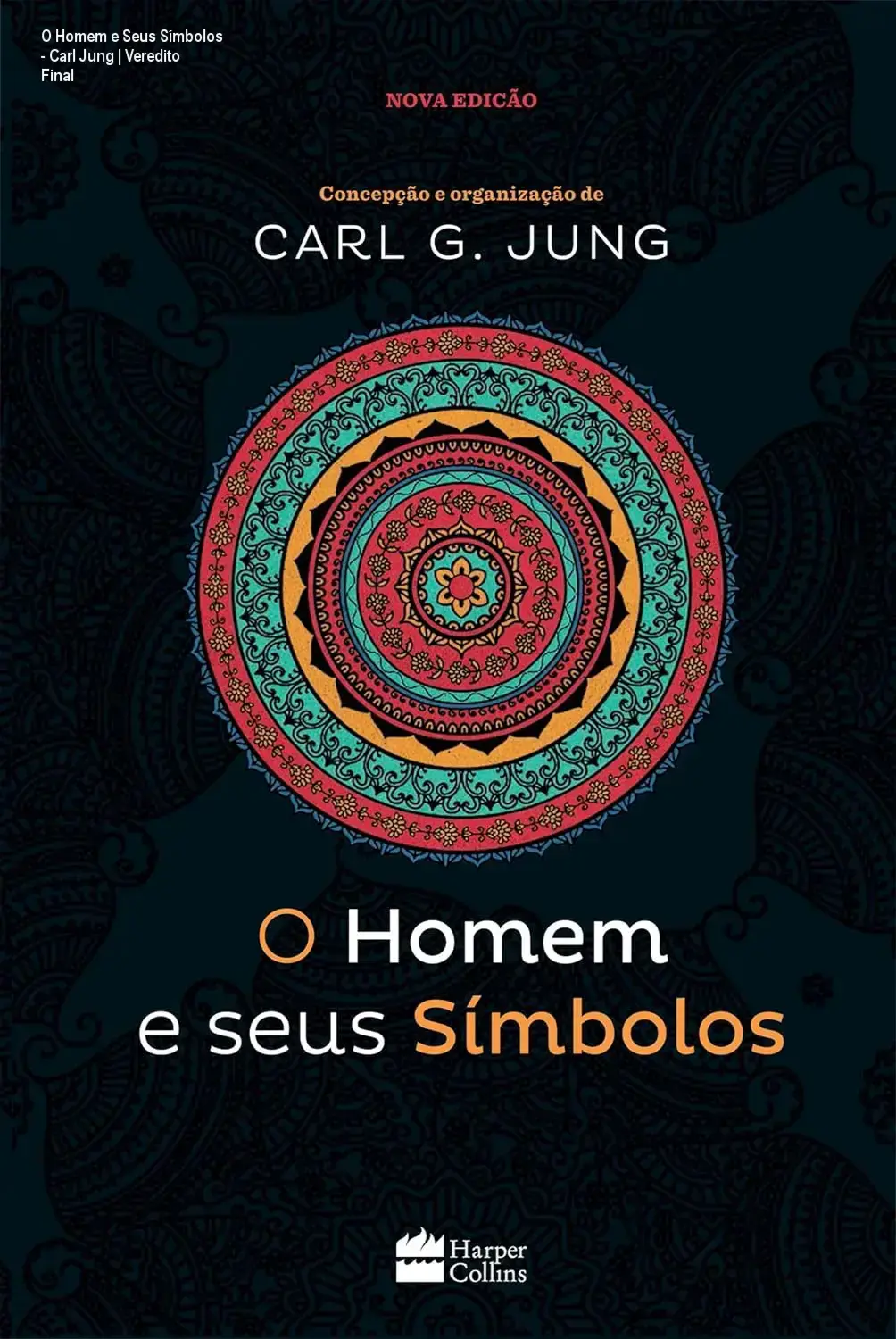 Capa do livro O Homem e Seus Símbolos de Carl G. Jung sobre psicologia analítica