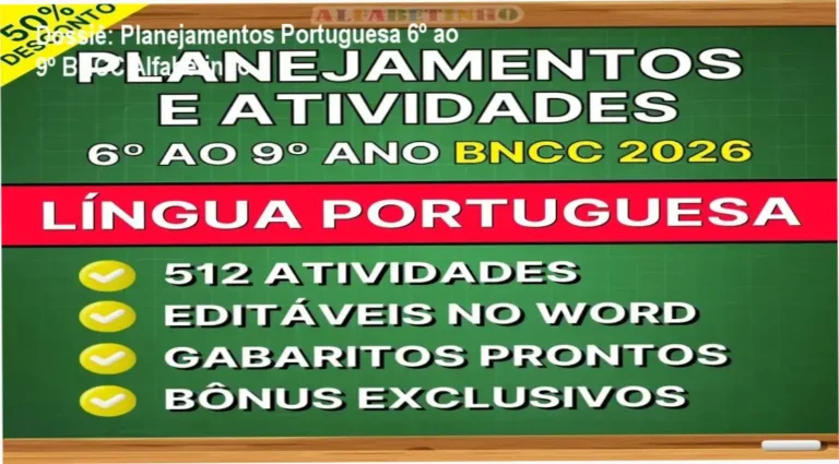 Conjunto de materiais pedagógicos de Língua Portuguesa alinhados à BNCC para 6º ao 9º ano