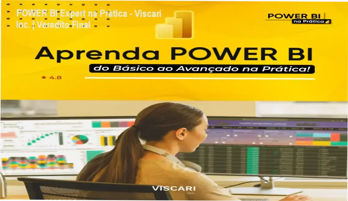 Interface do curso Power BI Expert na Prática com dashboards corporativos reais