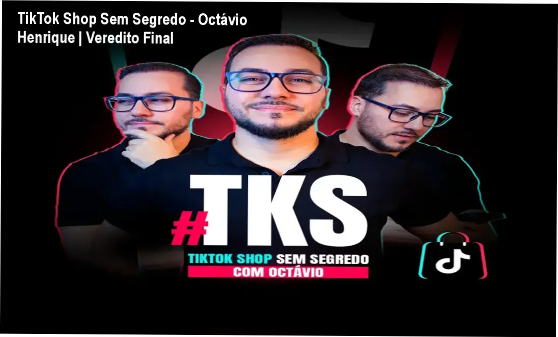 Interface do treinamento TikTok Shop Sem Segredo de Octávio Henrique detalhando estratégias de vendas orgânicas
